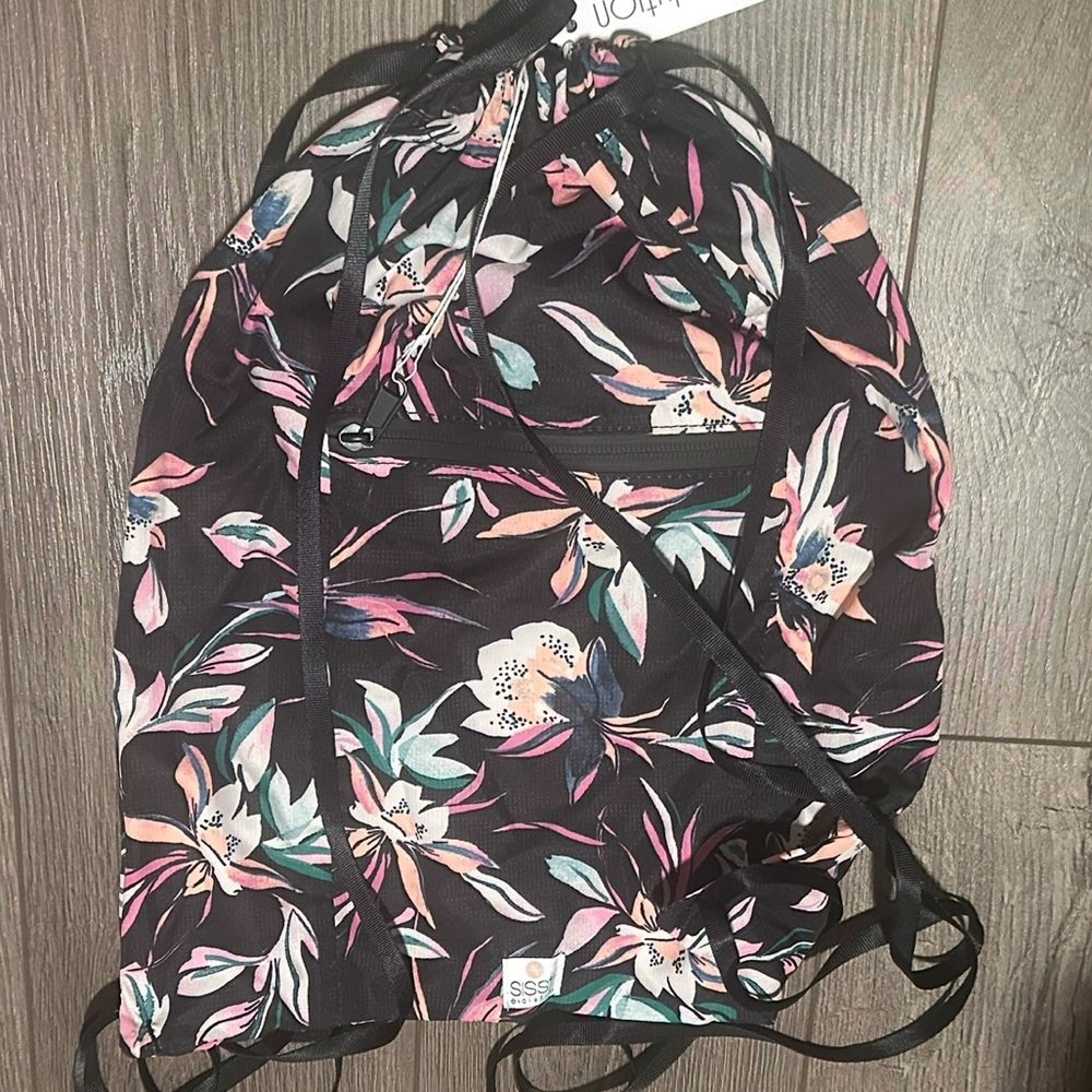 Draw string bag with patterns Brand New